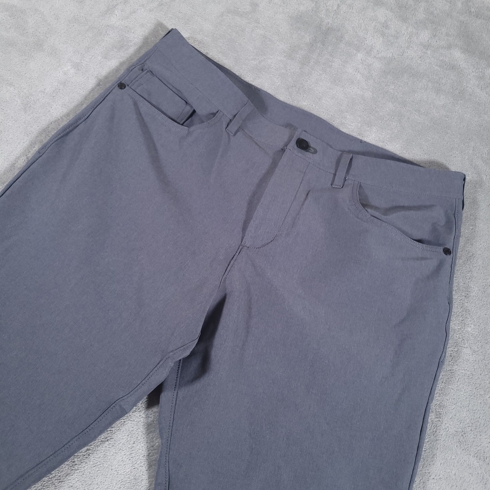 Public Rec Pants Men 36x32 Gray Dealmaker 5 Pocket Stretch Commuter